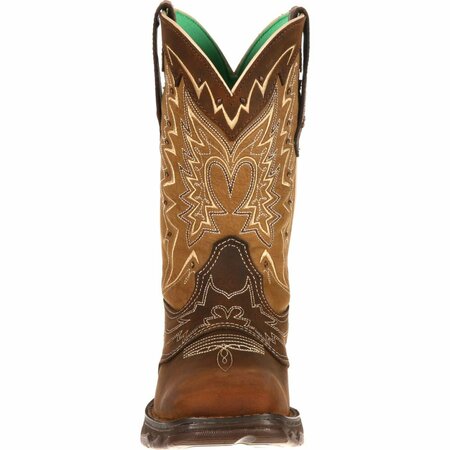 Durango Lady Rebel by Let Love Fly Western Boot, NICOTINE/BROWN, M, Size 9.5 RD4424
